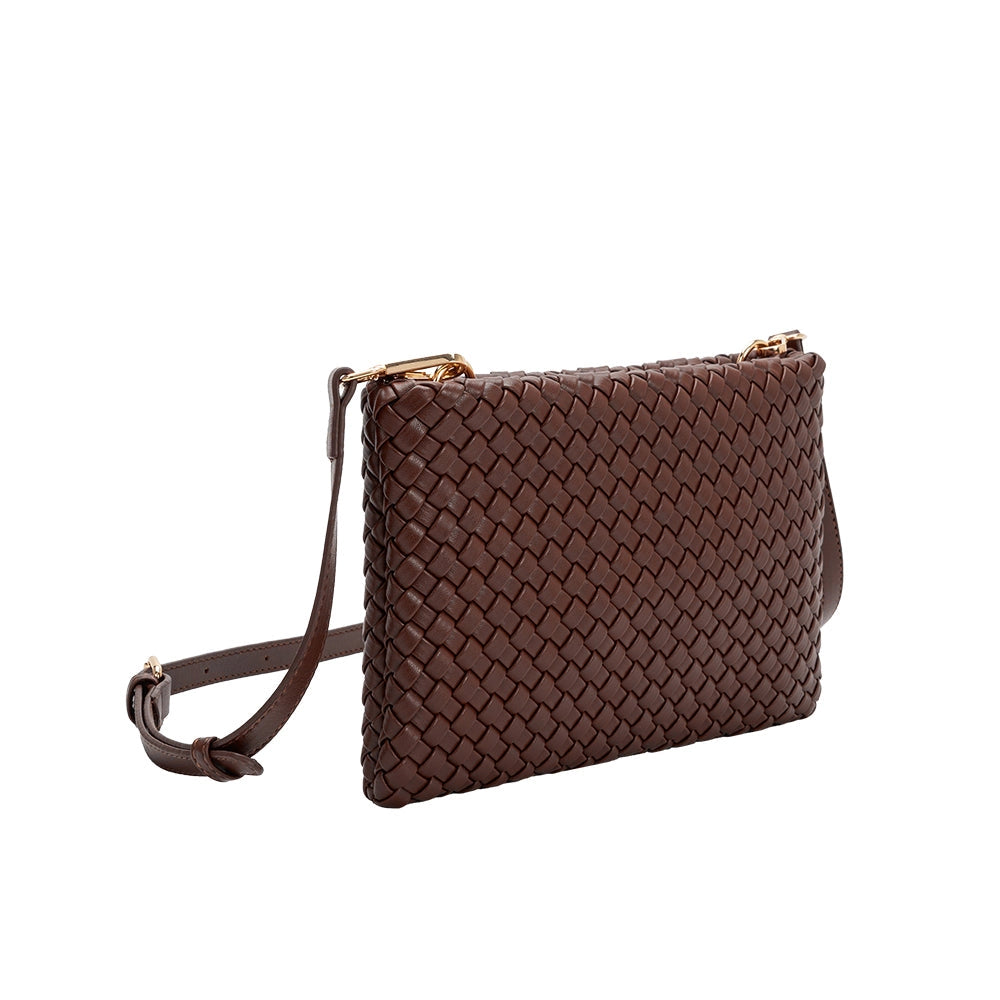 Melie Bianco - Daisy Crossbody Bag - Espresso