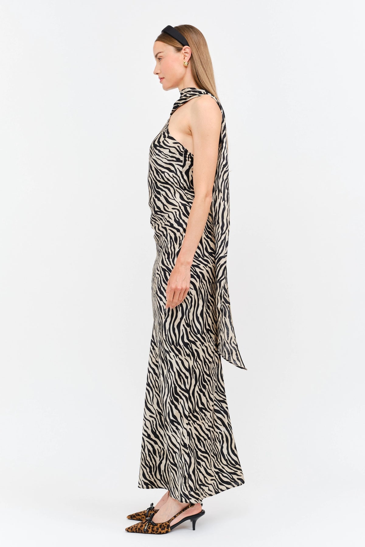 Magdalena Dress - Zebra Print