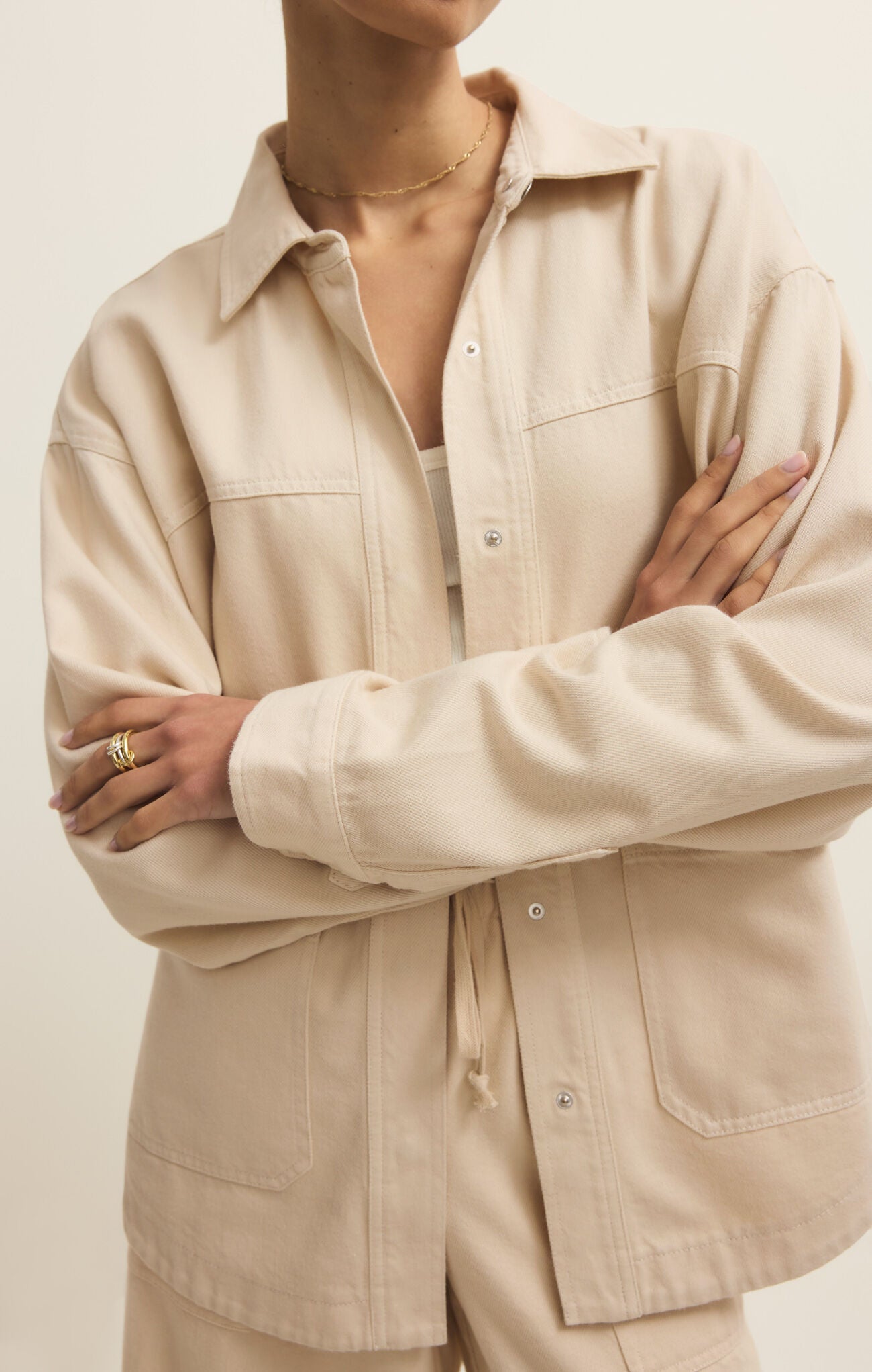 Z Supply Bay Breeze Jacket - Parchment