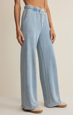 Z Supply Hunter Knit Denim Pant - Ocean Air Indigo