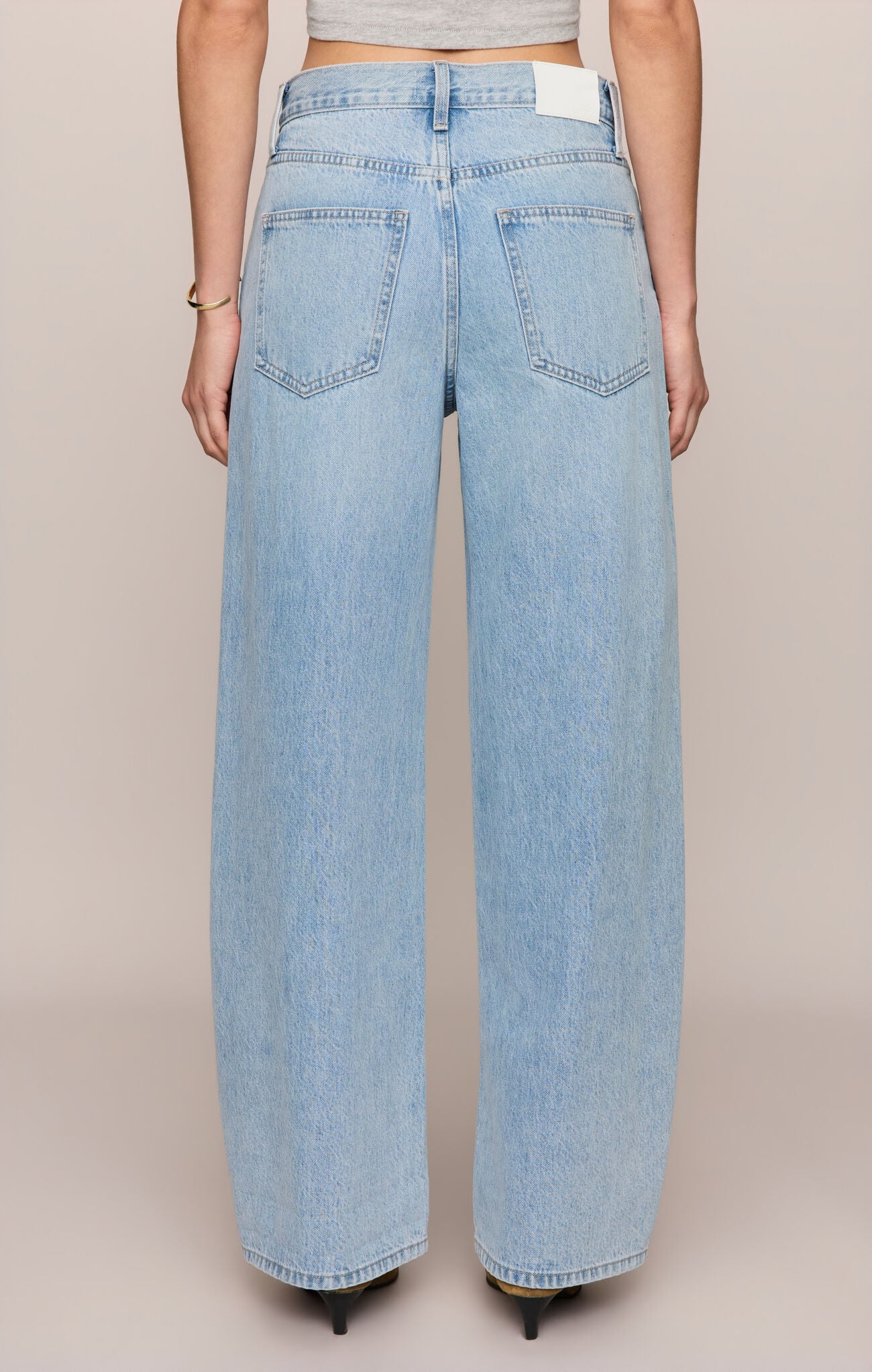 Z Supply - The Show Off High Rise Bowed Jeans - Indigo Bloom