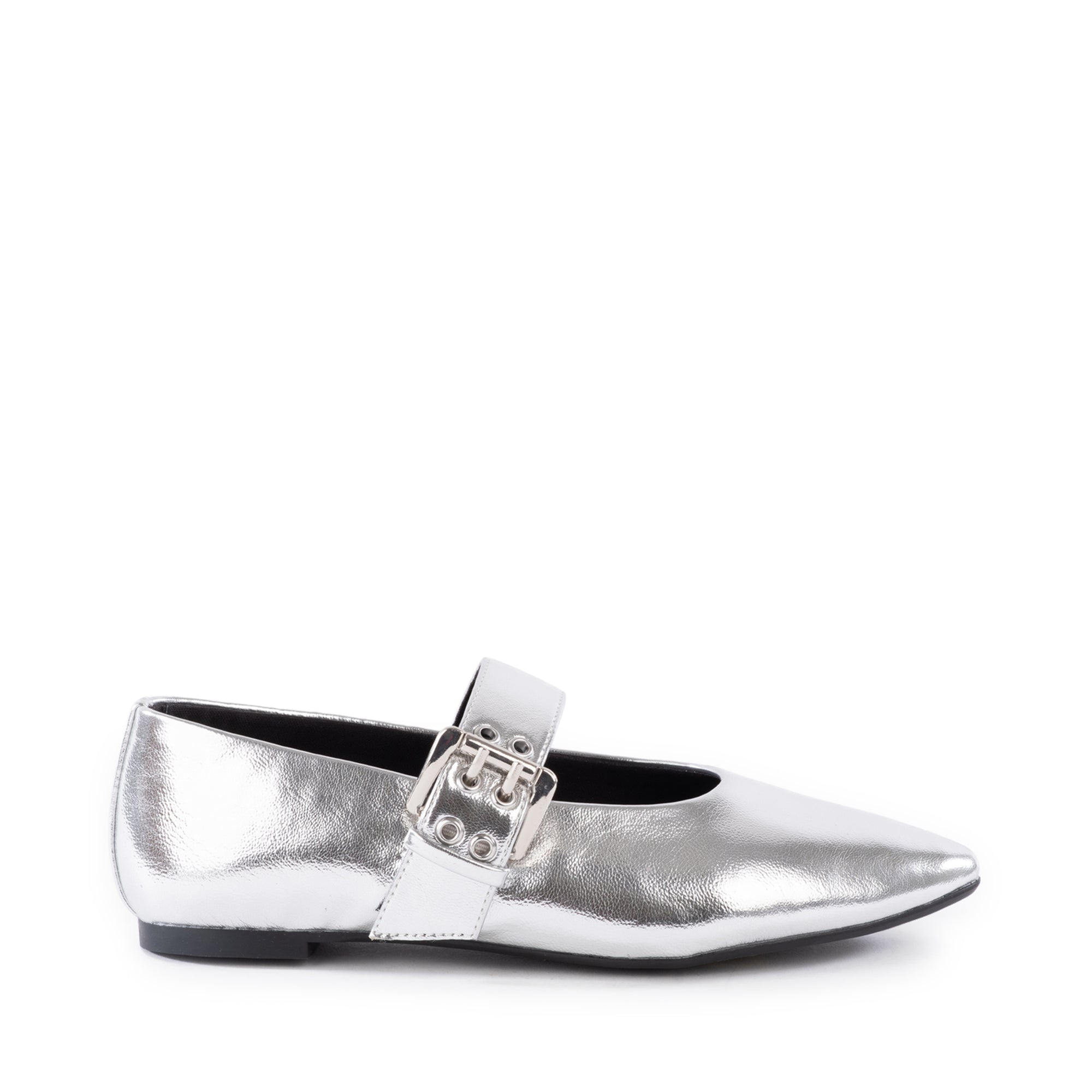 Seychelles Spinning Around Ballet Flats - Silver