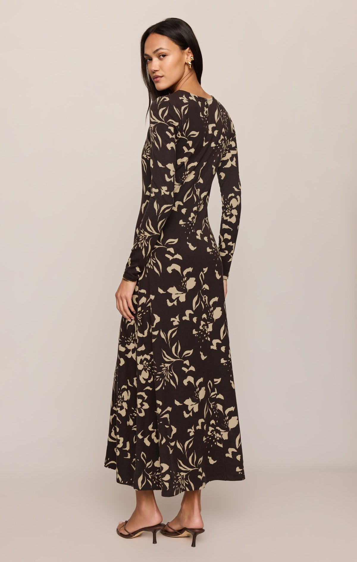 Z Supply - Lilian Freya Floral Dress - Dark Roast