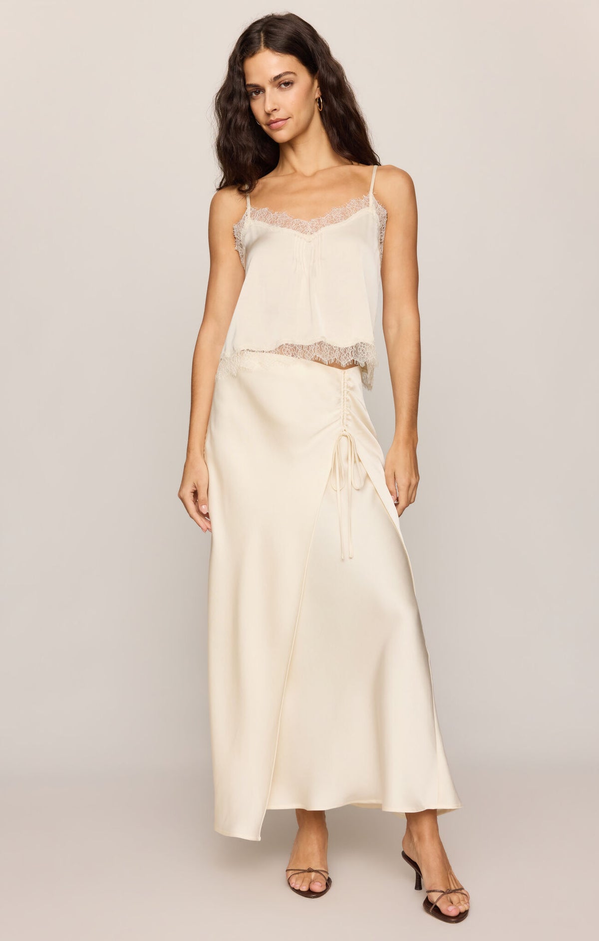 Z Supply - City Lights Luxe Skirt - Sandstone