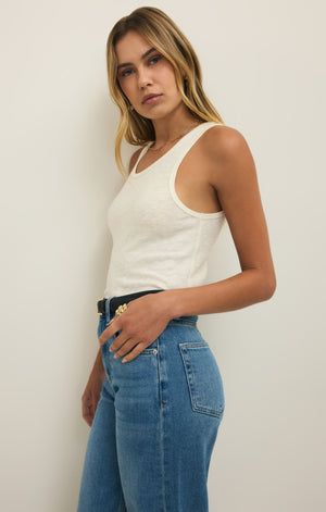 Z Supply Classic Slub Scoop Tank - Cloud