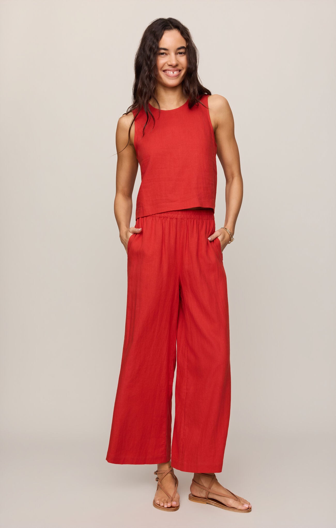 Z Supply Scout Linen Pant - Chili Pepper