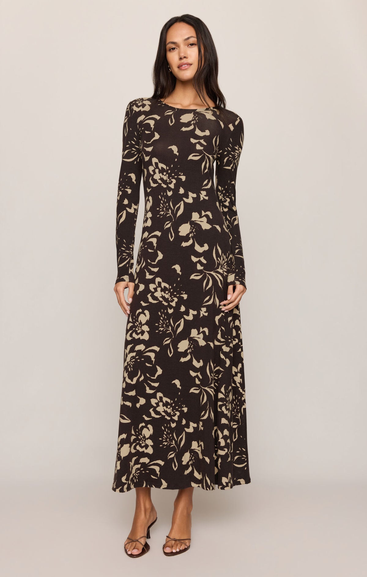 Z Supply - Lilian Freya Floral Dress - Dark Roast
