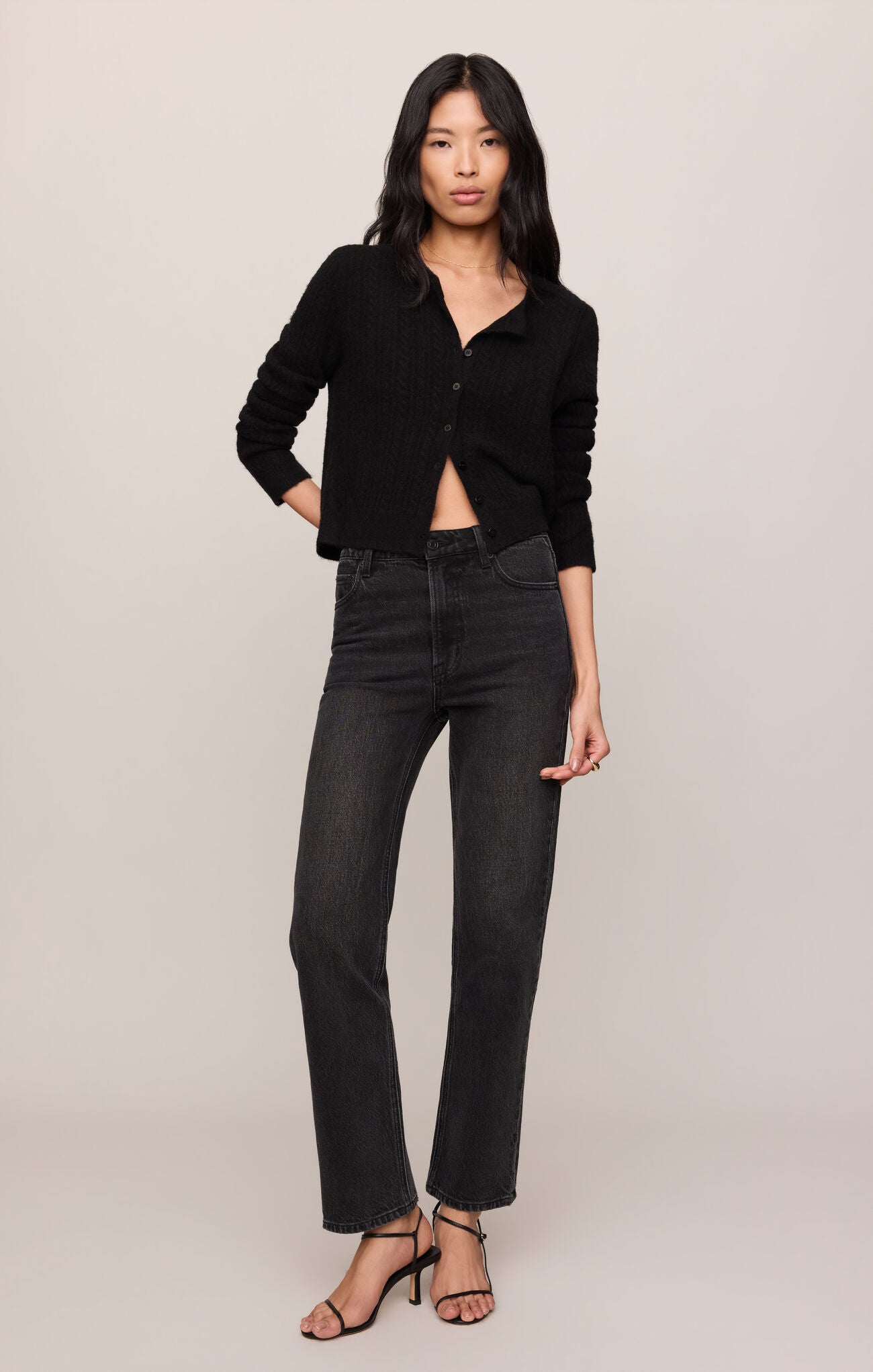 Z Supply - Medina Pointelle Cardigan - Black