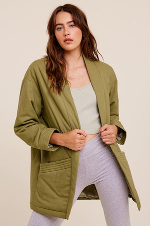 Robe Styled Padded Jacket