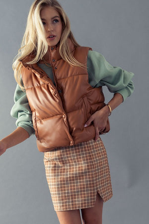 Beyond Puffy Cropped Vest