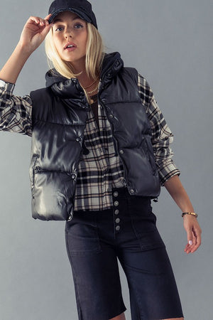 Beyond Puffy Cropped Vest