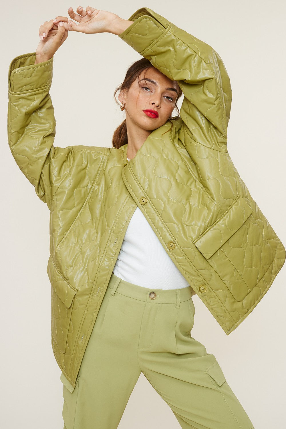 Jude Leather Puffer Jacket