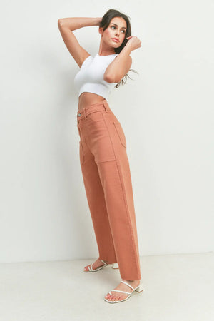 Nautical Wide-Leg Pants