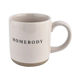 Homebody - Cream Stoneware Coffee Mug (STORE PICK UP ONLY)