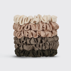 KITSCH - Ultra Petite Satin Scrunchies - Eucalyptus