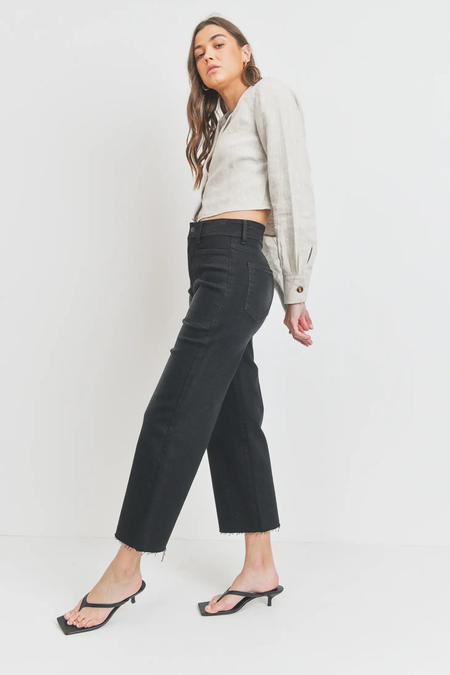 Nautical Wide-Leg Pants