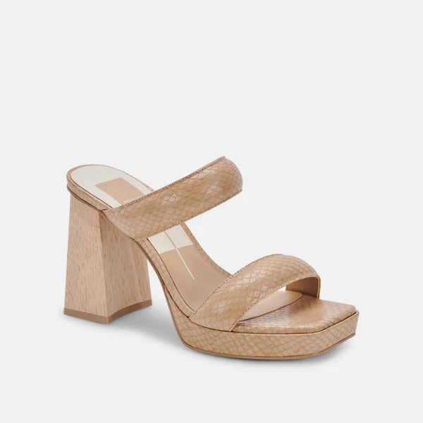 Taupe best sale block heel