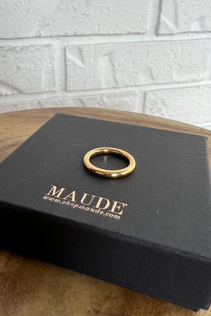 18K Simple Gold Banded Ring