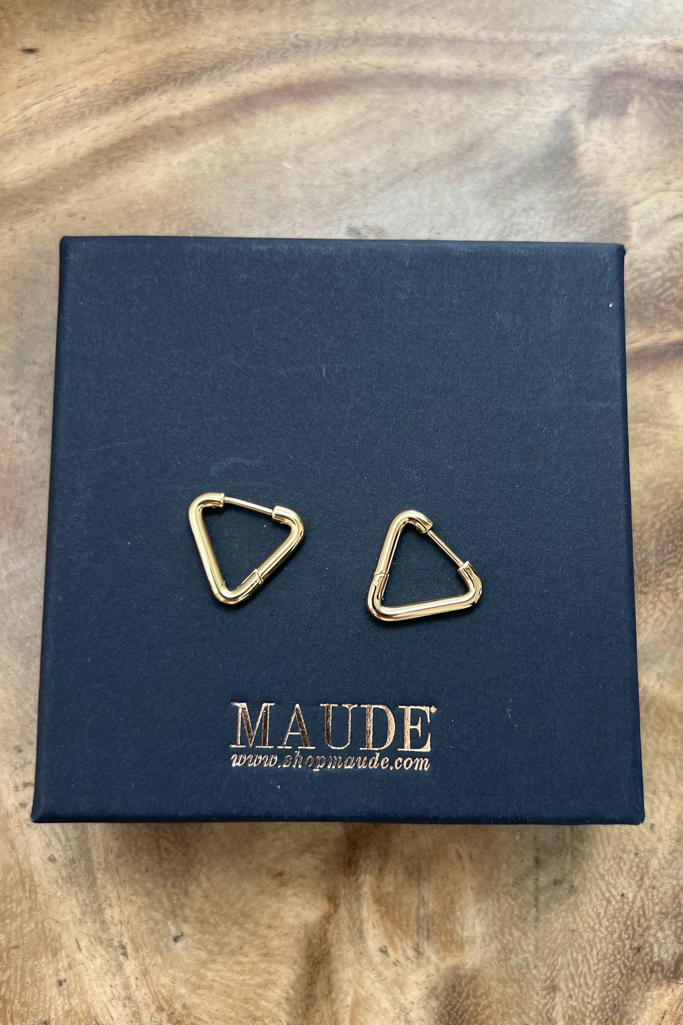 18K Baby Triangle Earrings