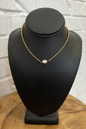 Buy Modern Freshwater Pearl Necklace, Dainty Summer Choker, Simple Beaded  Choker, June Birthstone, Gifts for Bridesmaid, Pearl Bridal Necklace Online  in India - Etsy
