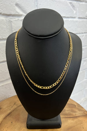18K Annie Double Layer Chain Necklace
