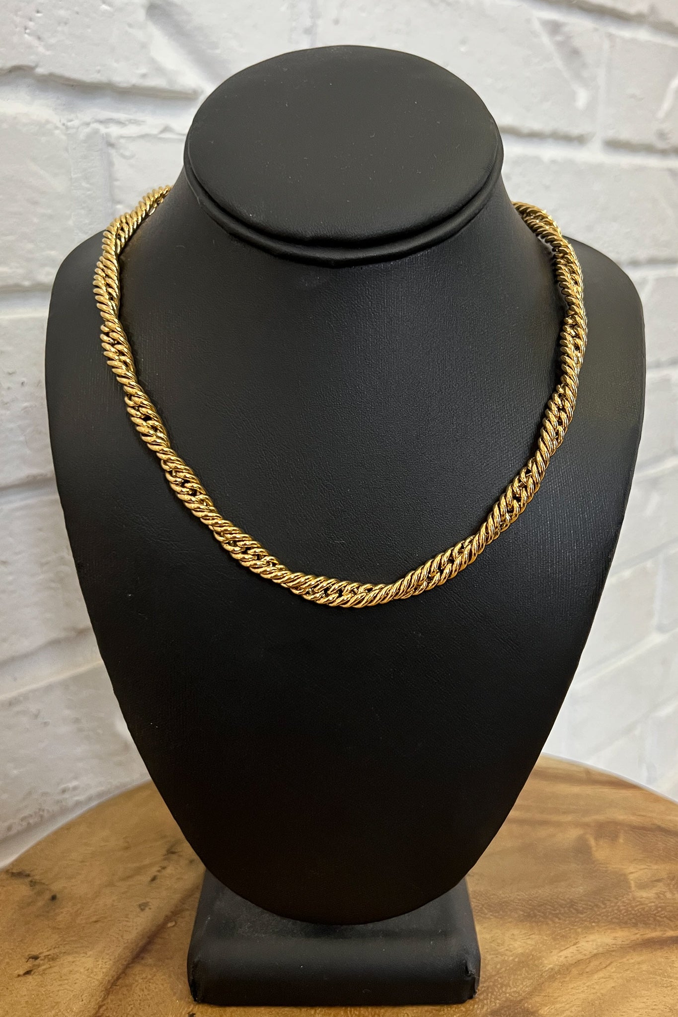 Vintage Monet Gold Rope Chain Necklace