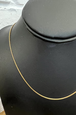 18K Charlotte Thin Gold Chain Necklace