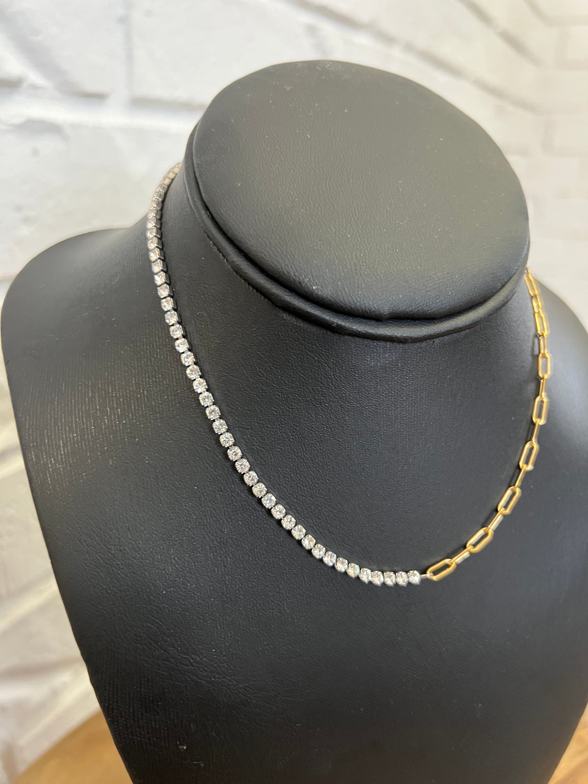 18K Diamond Chain Gold Necklace