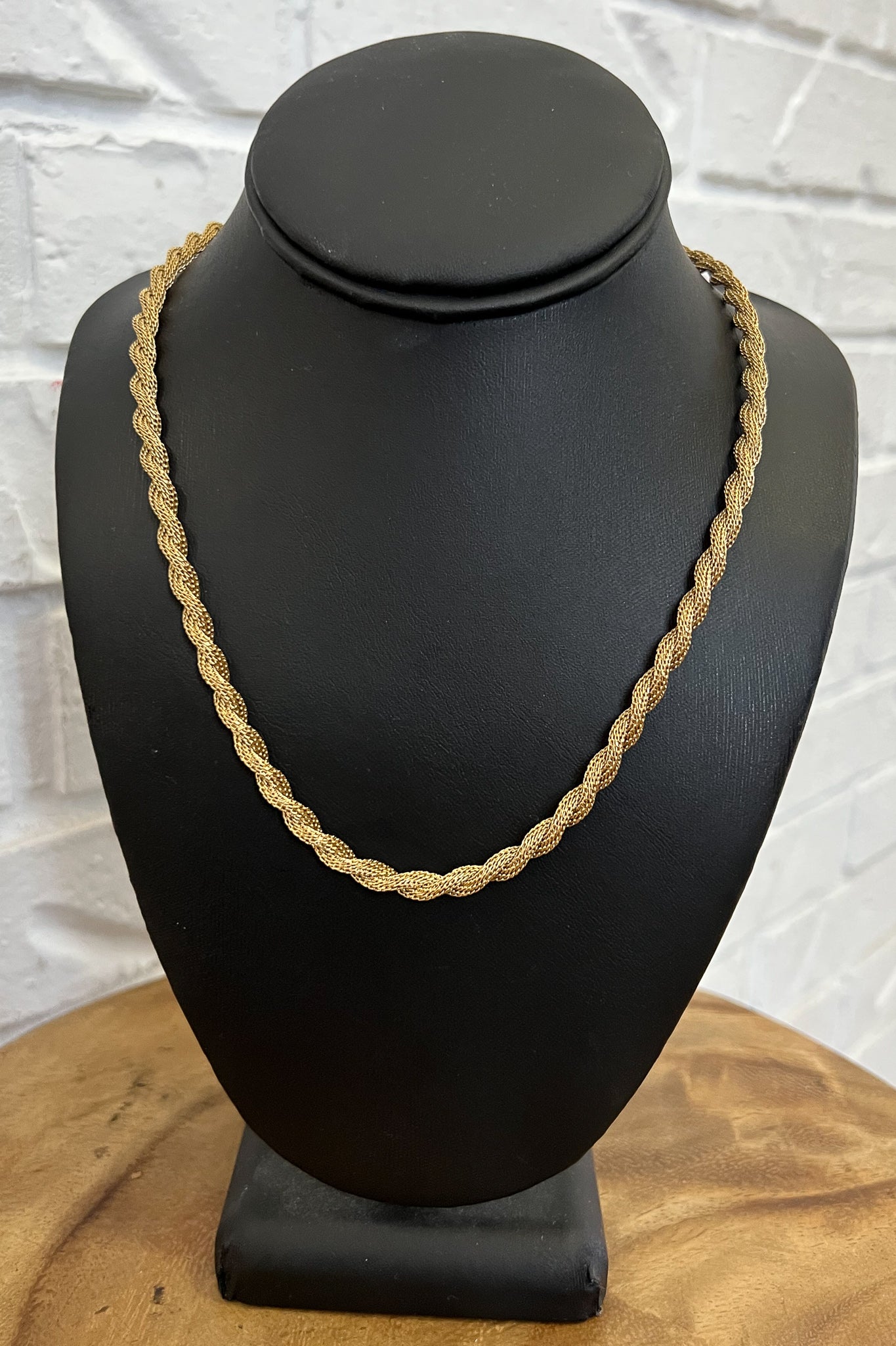18K Lucy Twisted Gold Necklace