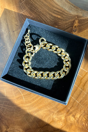 18K Ivy Thick Chain Bracelet
