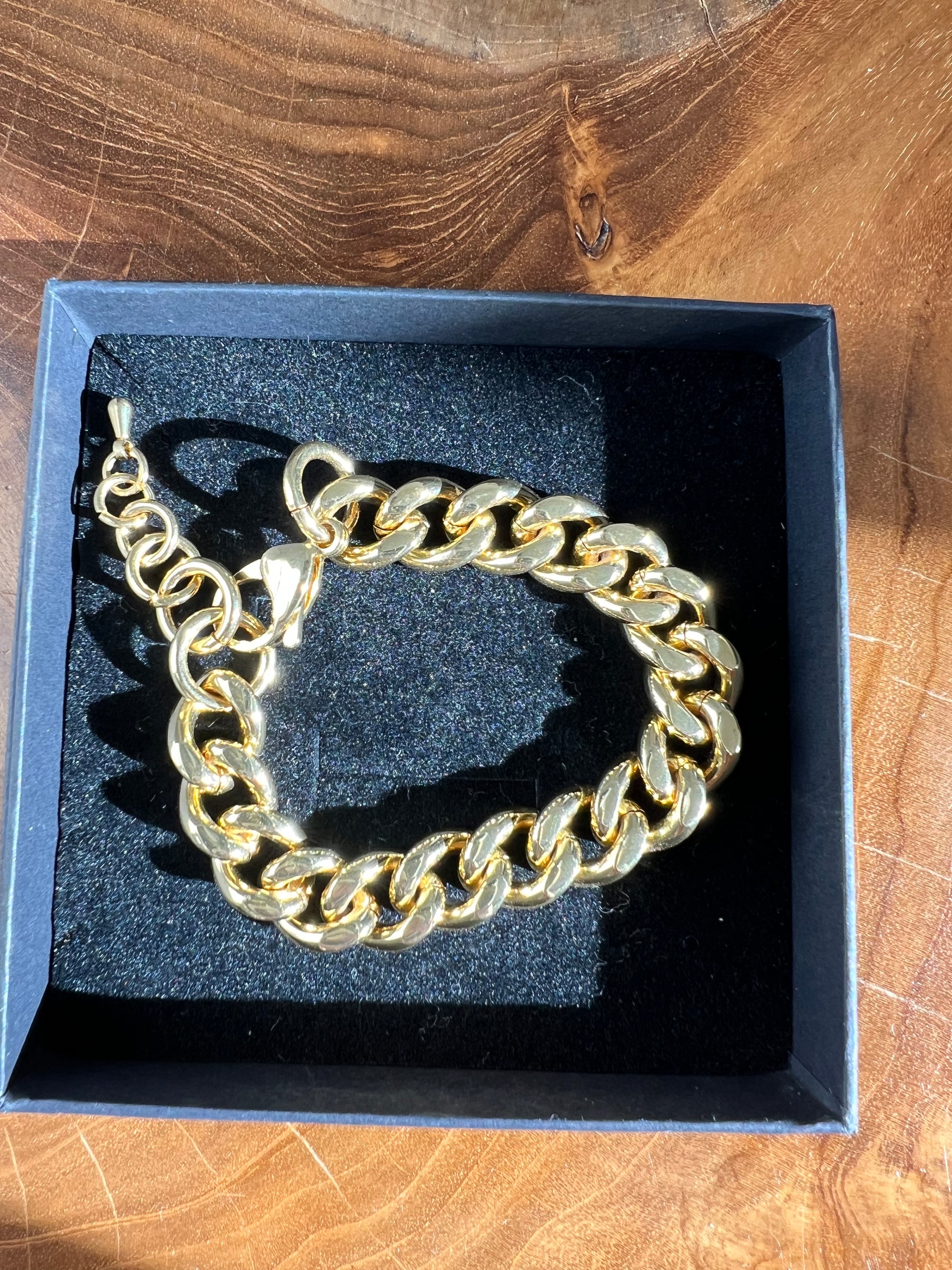 18K Ivy Thick Chain Bracelet