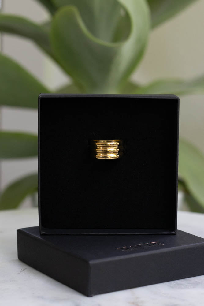 18K Stella Chunky Gold Ring