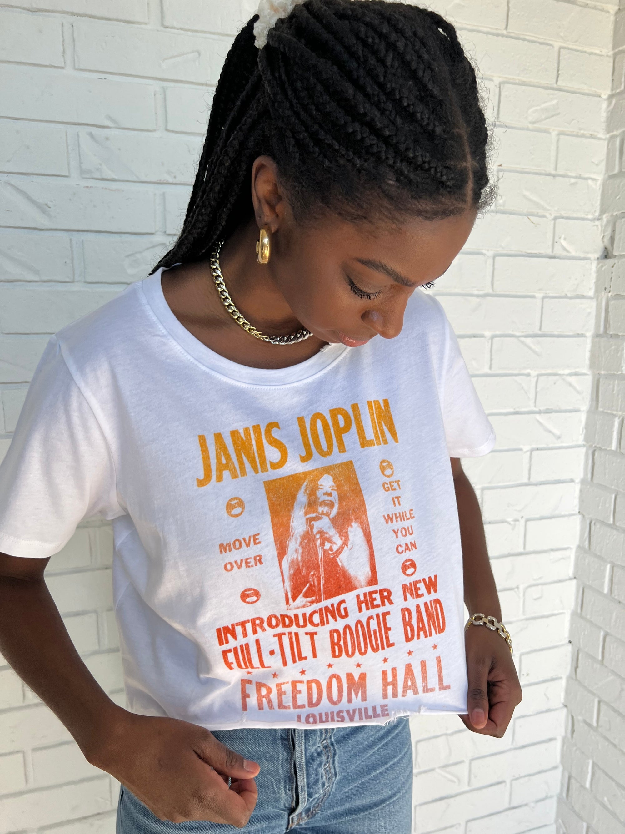 Janis Joplin Freedom Hall Crop Tee