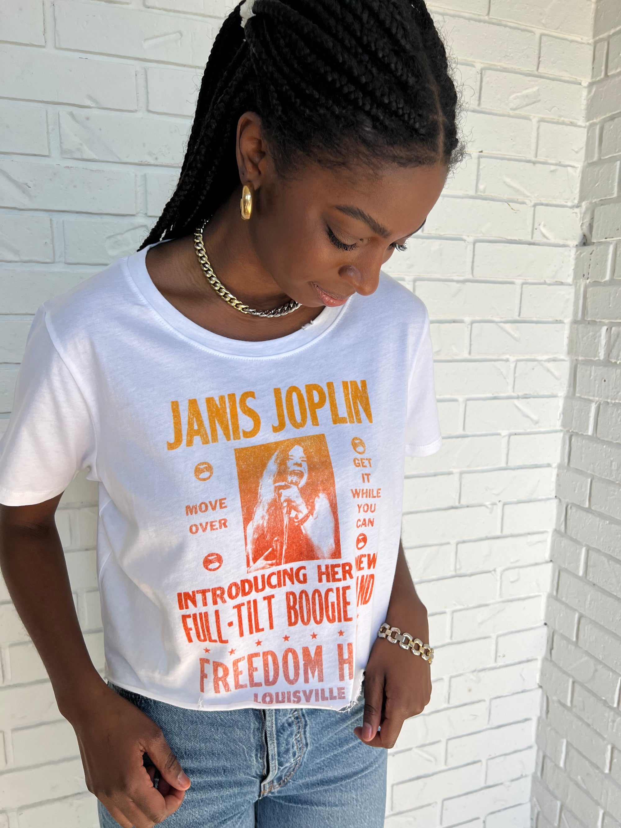 Janis Joplin Freedom Hall Crop Tee