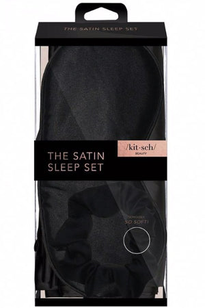 KITSCH - Satin Sleep Set - Black