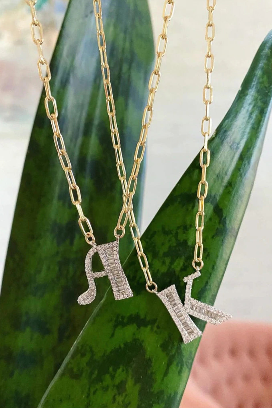 Farrah B Blended Identity Initial Necklace