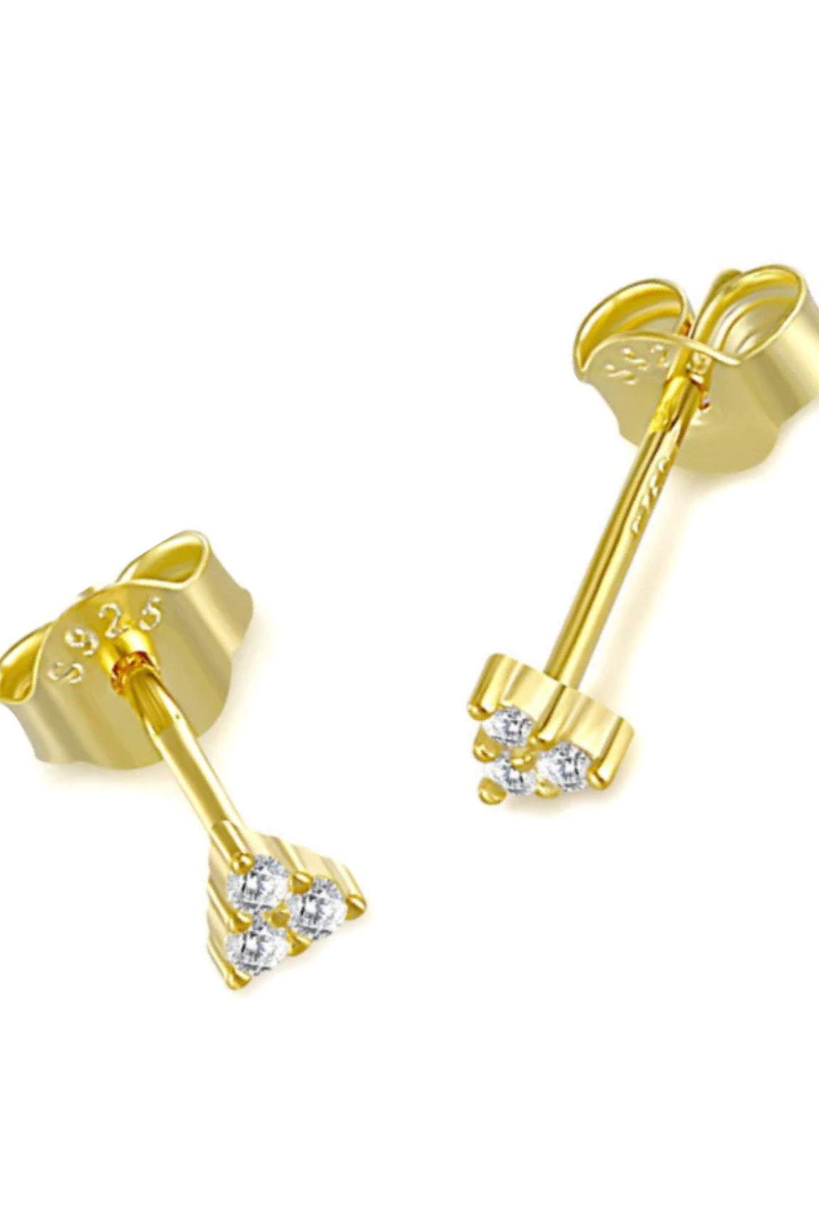 Farrah B Love Triangle Stud Earrings