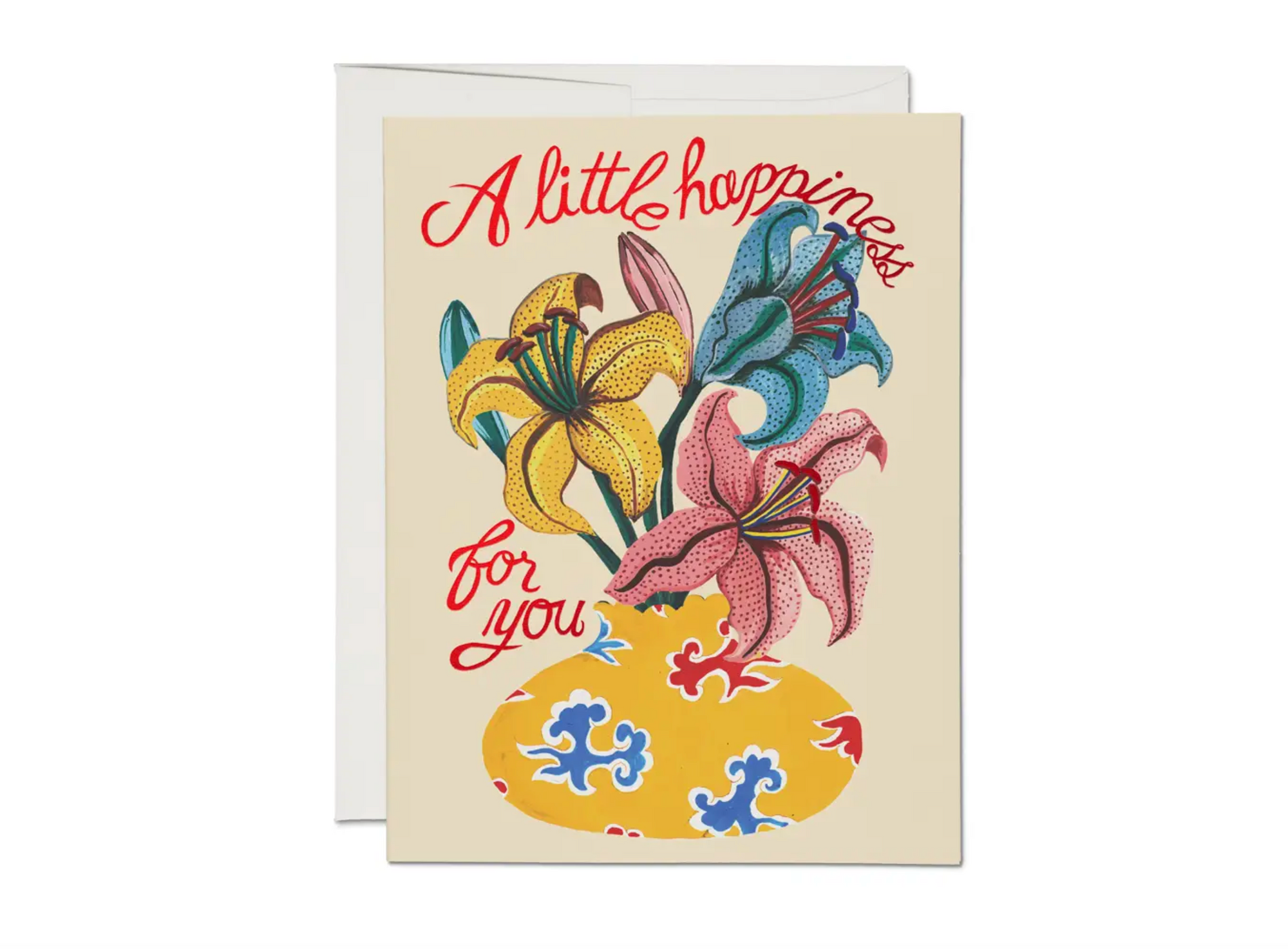 Red Cap Cards - Happiness Lilies