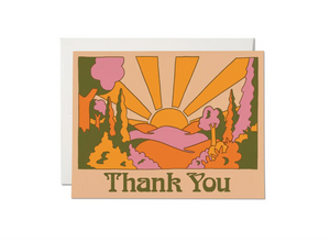 Red Cap Cards - Sunrise Thank You