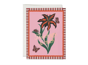 Red Cap Cards - Tiger Lily Thanks