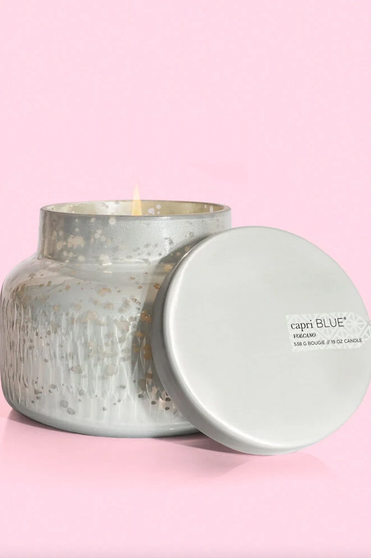 Capri Blue White Mercury Etched Candle (STORE PICK UP ONLY)