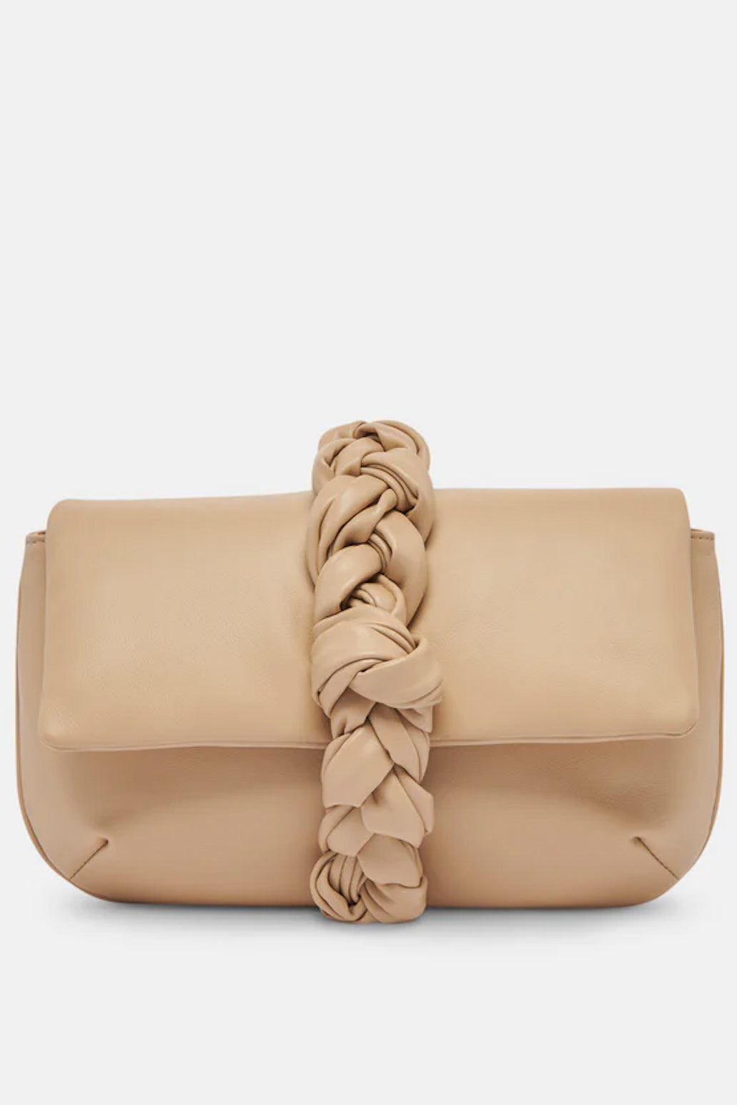 Bottega Veneta Knot Pleated Leather Clutch Bag