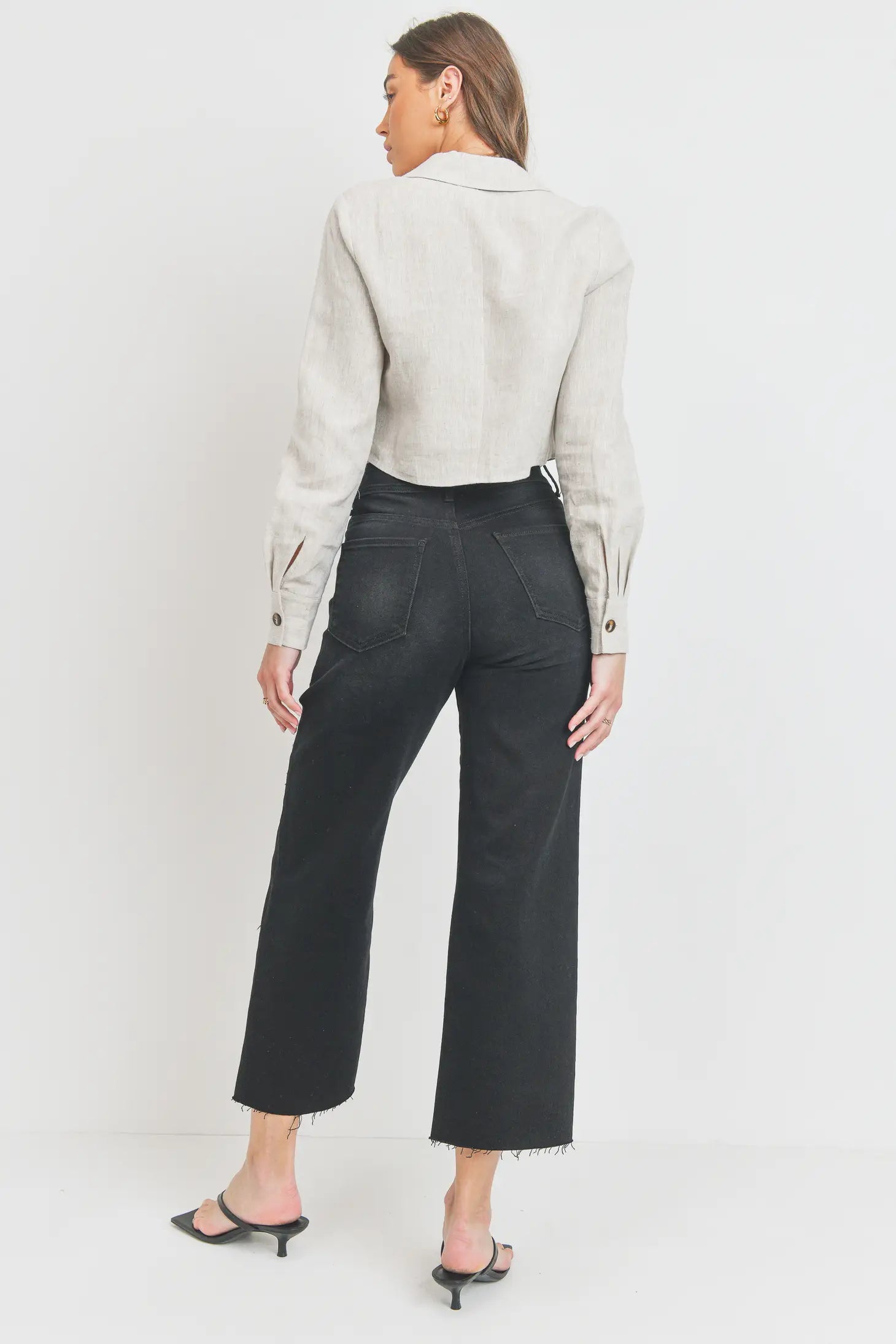 Nautical Wide-Leg Pants