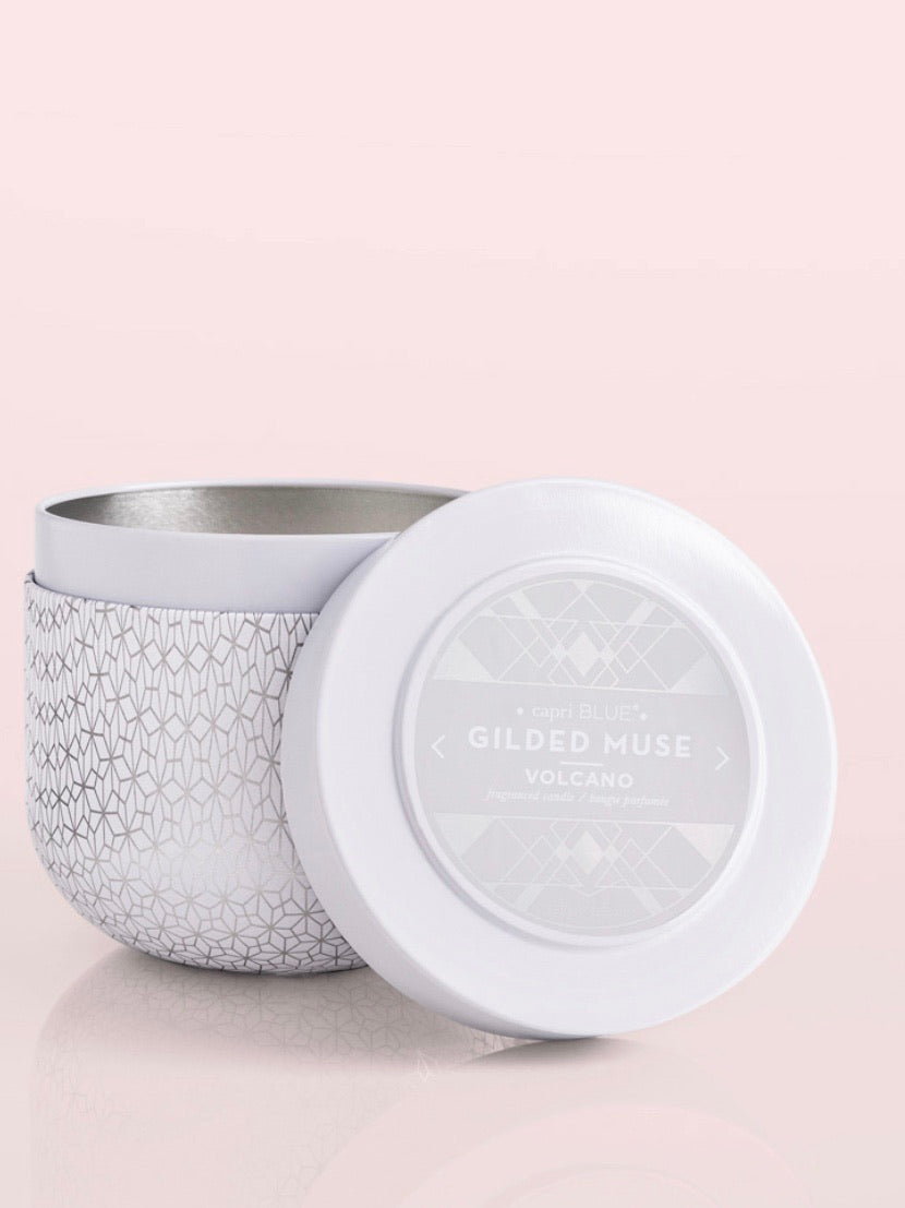 Gilded Muse Tin Candle (STORE PICK UP ONLY)