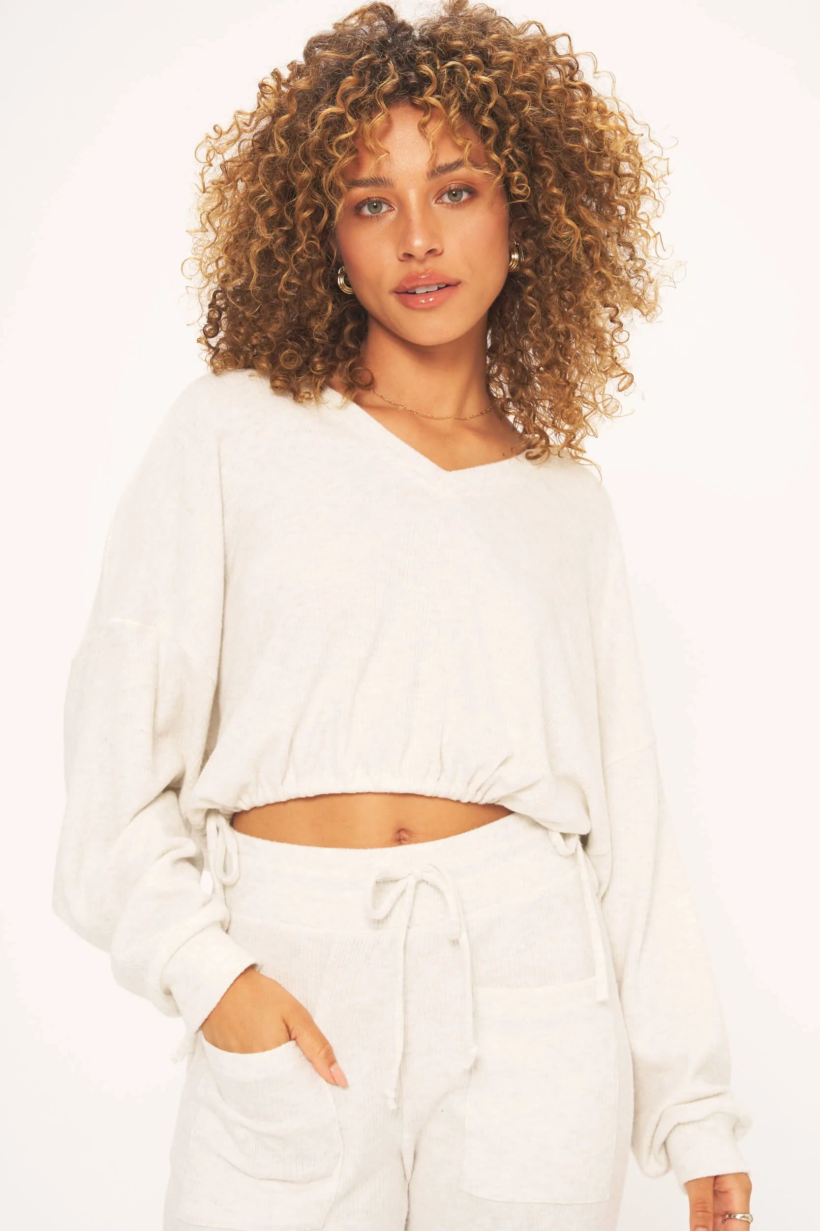 Day Dreaming Side Tie Cozy Top