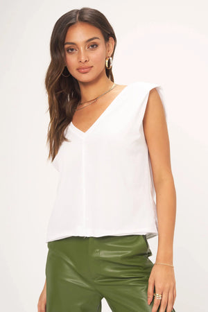 Lexi Exaggerated Shoulder Tank