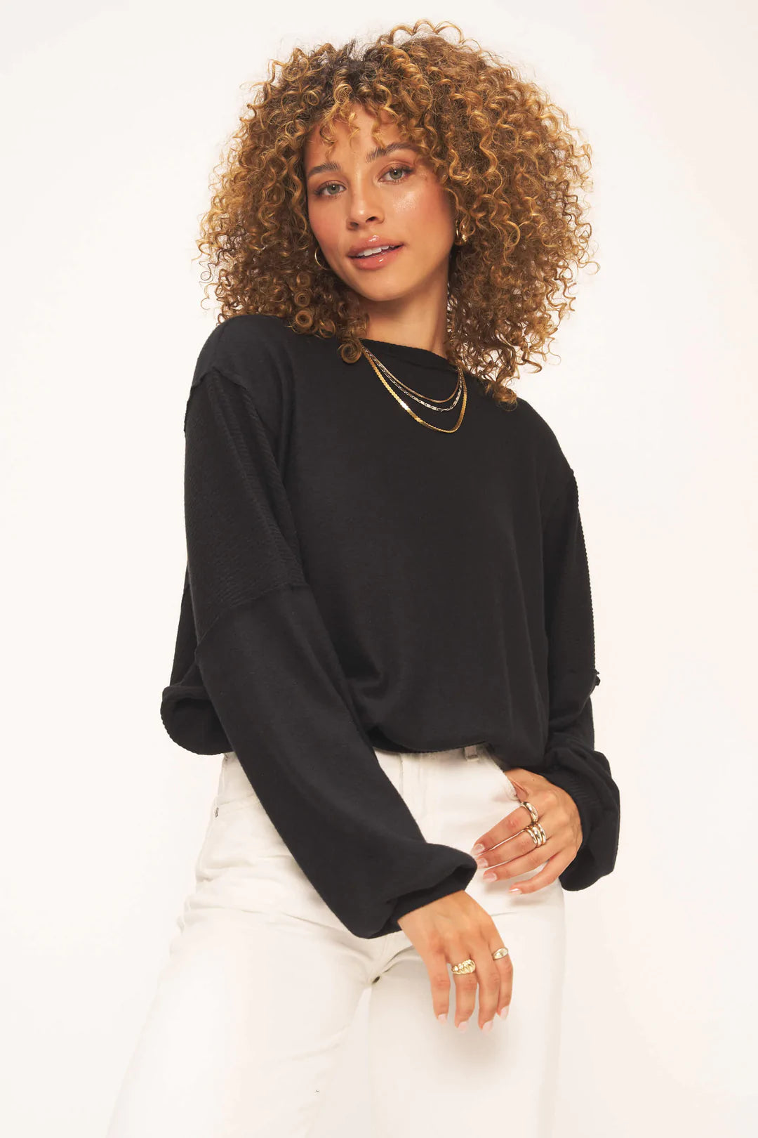 Mya Reversible Cozy Relaxed Long Sleeve