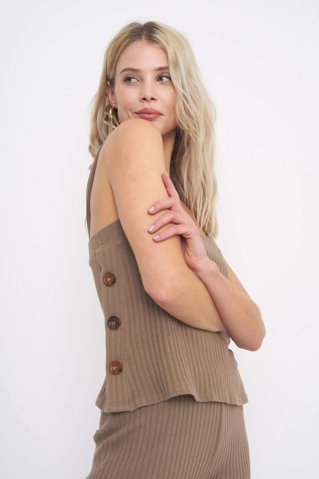 Sailor Side Button Rib Tank
